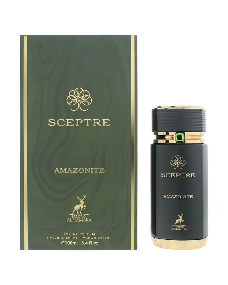 Frasco y caja de Amazonite